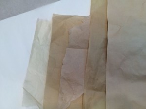 Different colors of Japanese tissue
