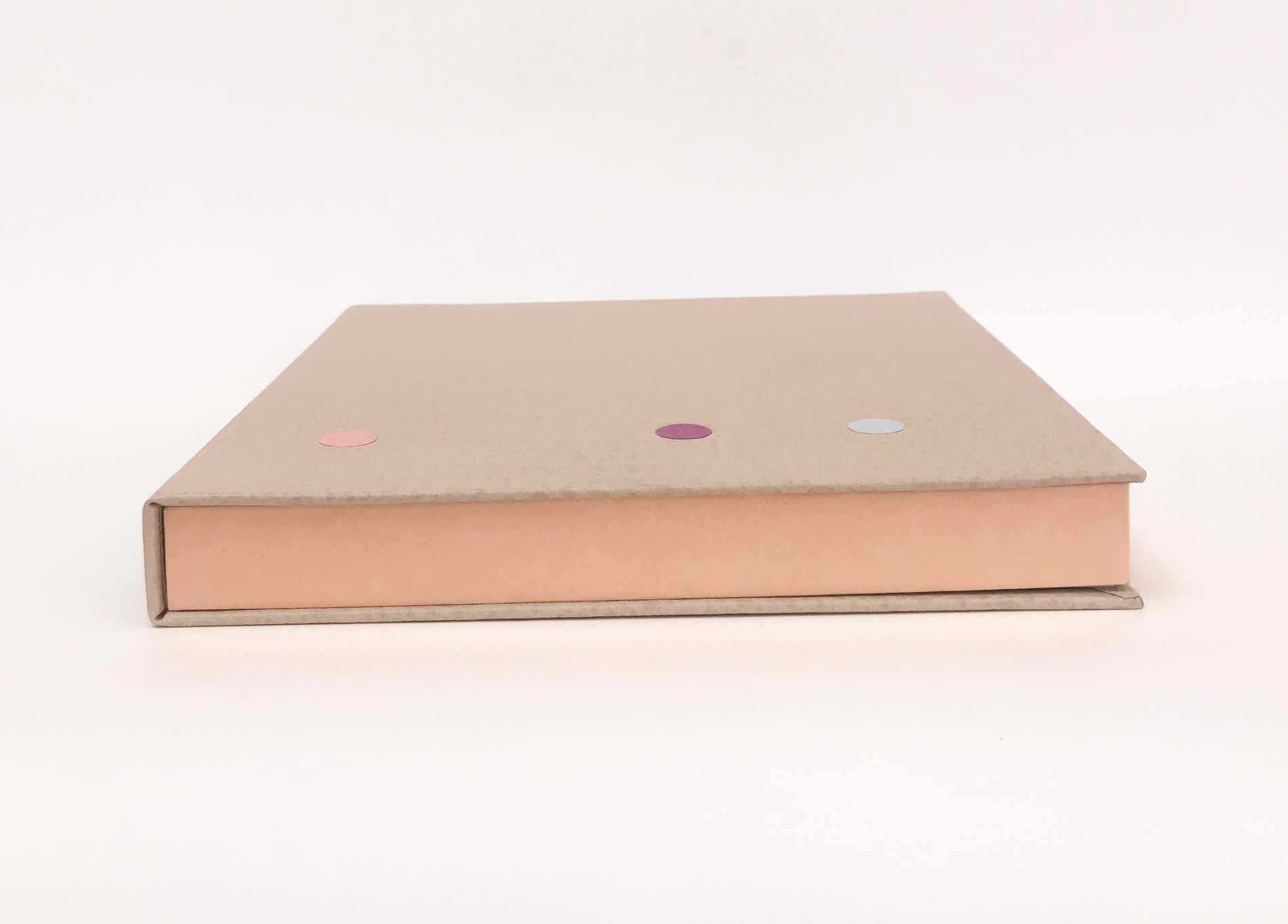 Box edge of The Seven Deadly Sins binding on a white table.