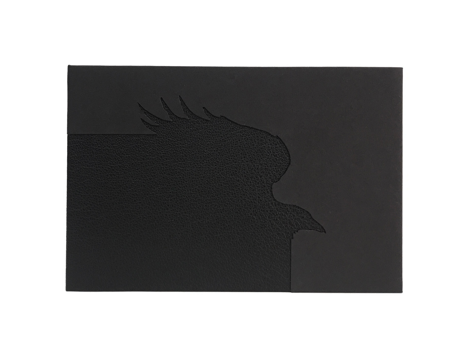 Box front cover of The Raven binding on a white table.