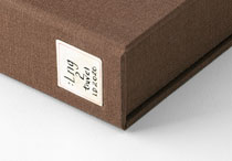 Front cover of box for Travel Books and the Company They Keep binding.