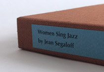 Spine of box for Women Sing Jazz binding.