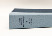 Spine of box for Parkside Angling Association ephemera.