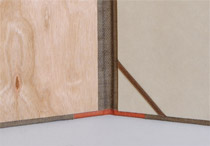 Interior of North Bennet Street School Diploma Case binding.
