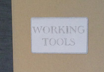Front cover of Working Tools Portfolio binding.