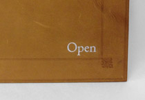 Front cover of 18th Century Ledger binding.