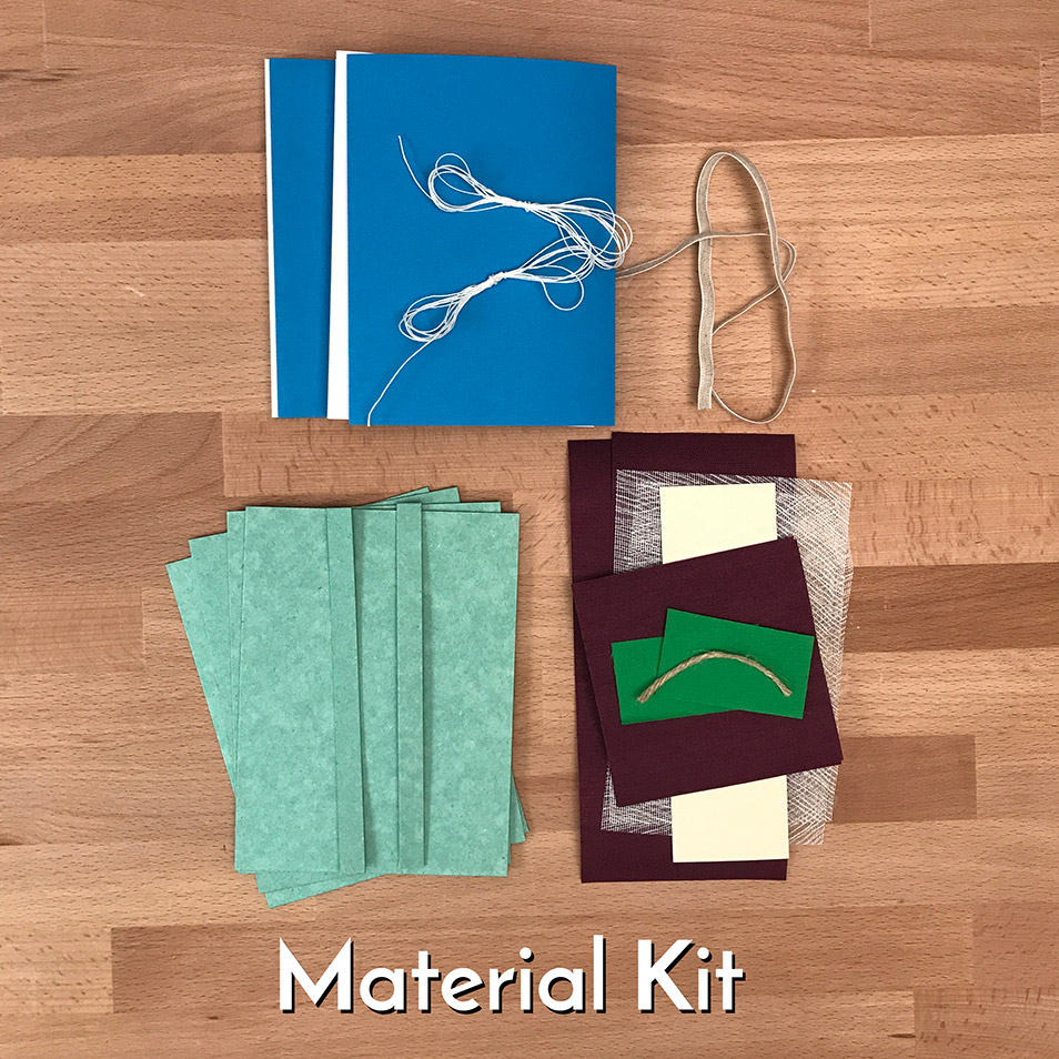 Material for for the Flatback Case Binding workshop.