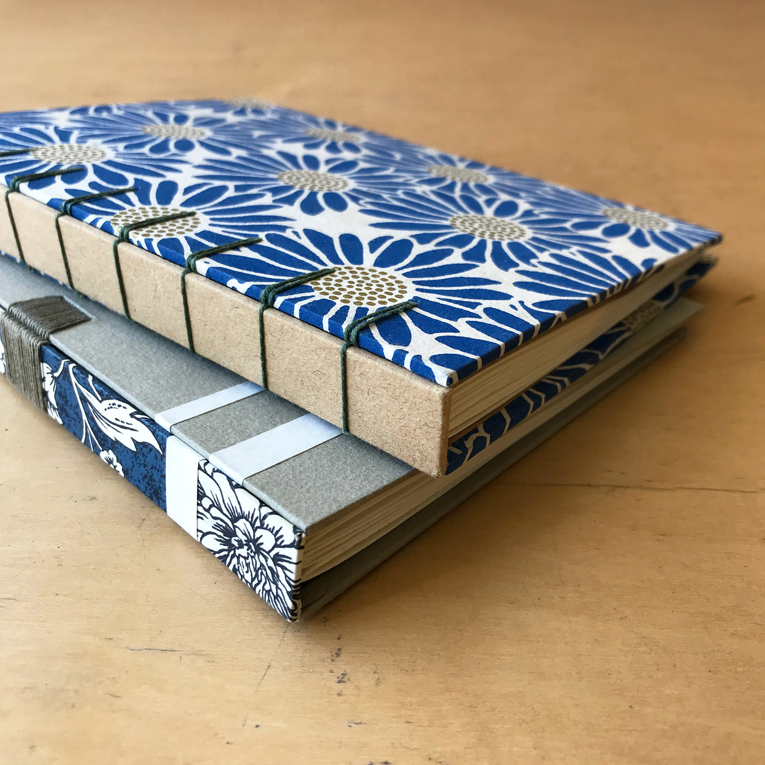 The spine of a Secret Belgian Binding.